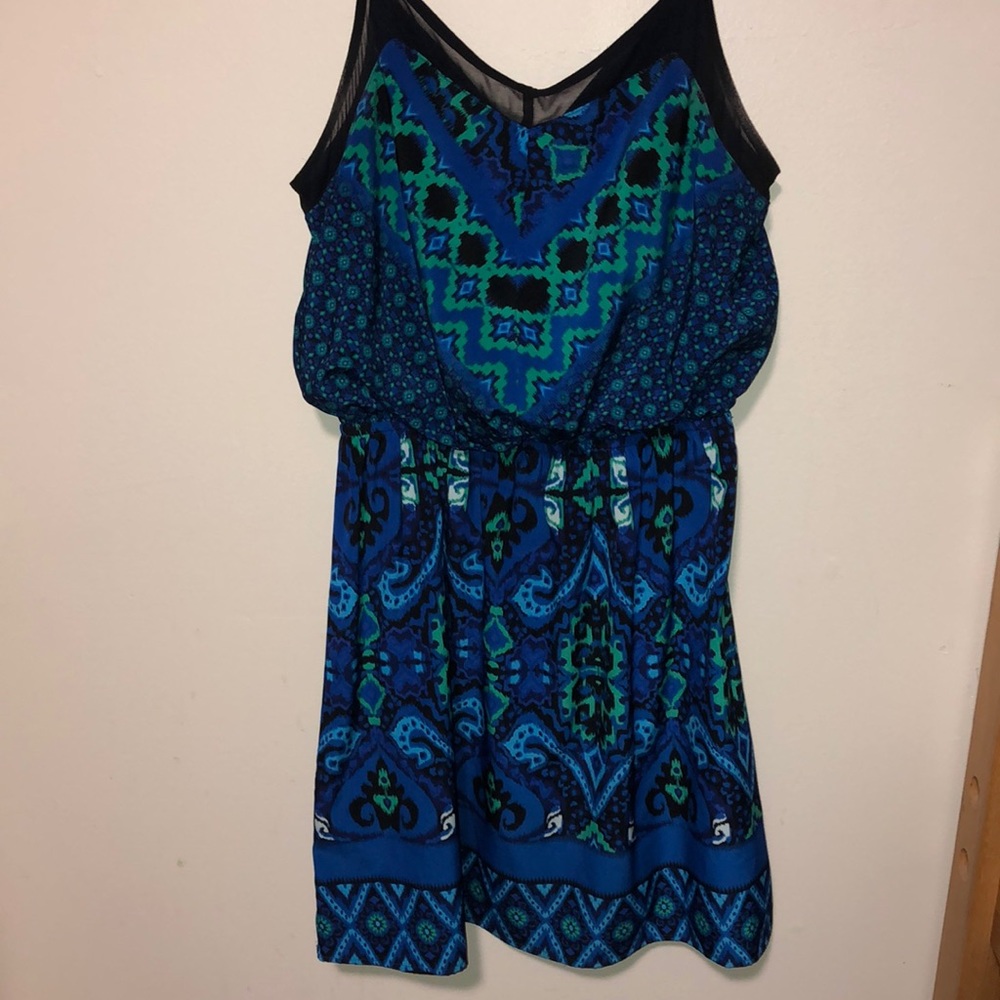 Blue and Green Express Dress